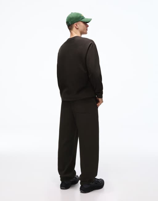 Bershka Wide Fit - Sorte joggingbukser med ballonben, 4 af 4