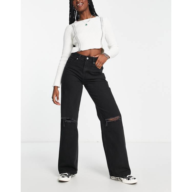 Bershka ripped hot sale 90s jeans