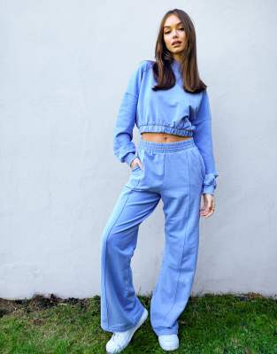 bershka blue joggers