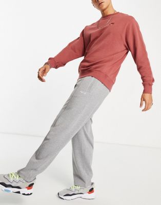 Bershka wide leg joggers in light grey - ASOS Price Checker