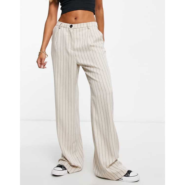 Bershka store striped trousers