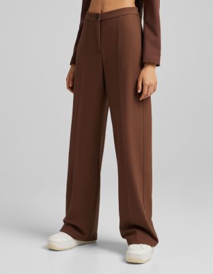 brown wide pants