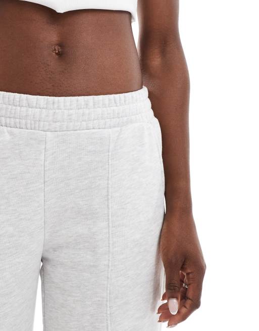 Bershka wide leg sweatpants in gray heather - part of a set