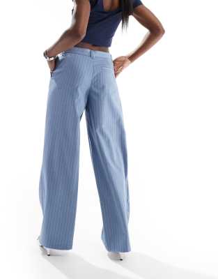 BERSHKA WIDE LEG TAILORED PANTS 