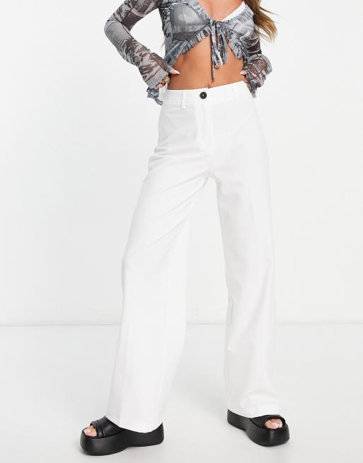 Bershka white hot sale pants