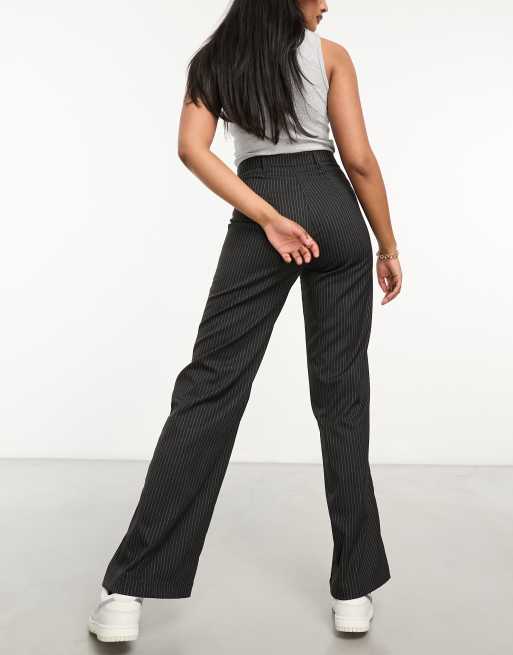 Pinstripe Wide Leg Trousers by Buffalo