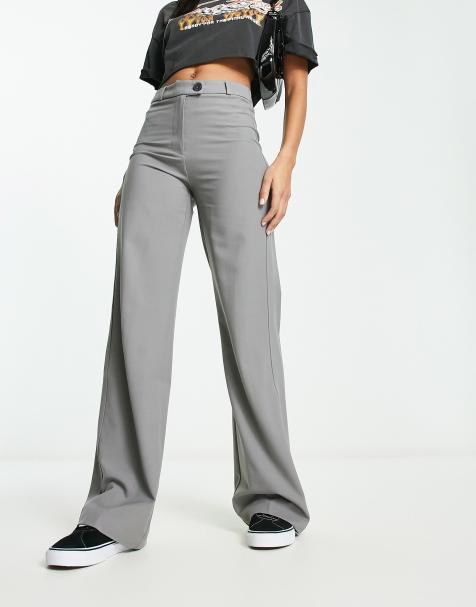 Grey dress hot sale pants womens