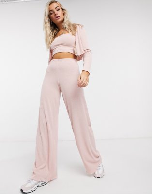 baby pink trousers