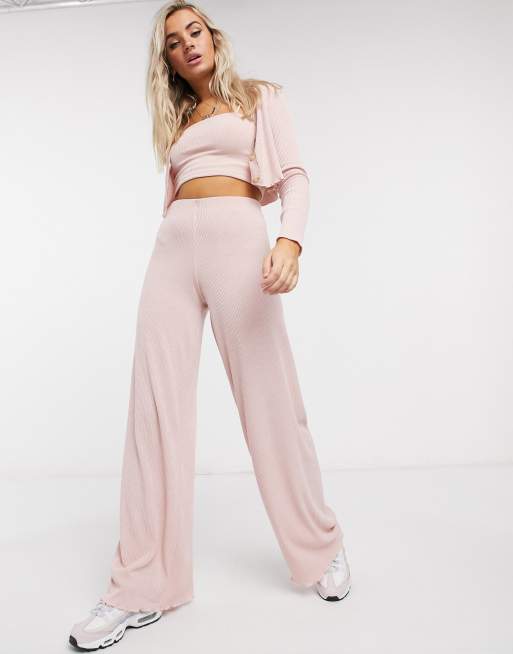 Light pink sale wide leg pants