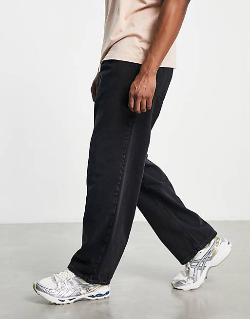 Asos Men Clothing Jeans Wide Leg Jeans Wide pleated jeans in 