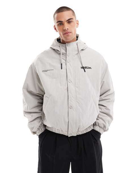 Bershka windbreaker in gray - view 1