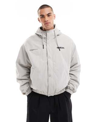 Bershka Bershka windbreaker in grey