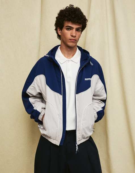 Bershka - Windjack zonder sluiting in blauw - view 1