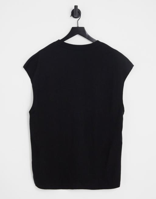 Bershka worker oversized vest in black | ASOS