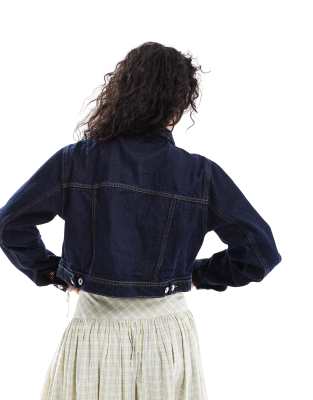 BERSHKA WORKWEAR DENIM JACKET 