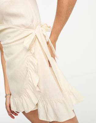 Neo noir bella white linen skirt sale