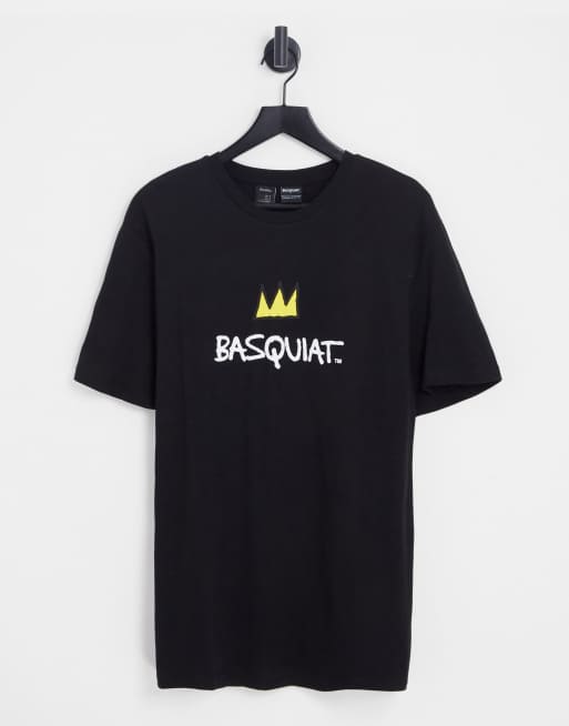 Bershka x Basquiat – T-Shirt in Weiß mit Print, 2 von 4