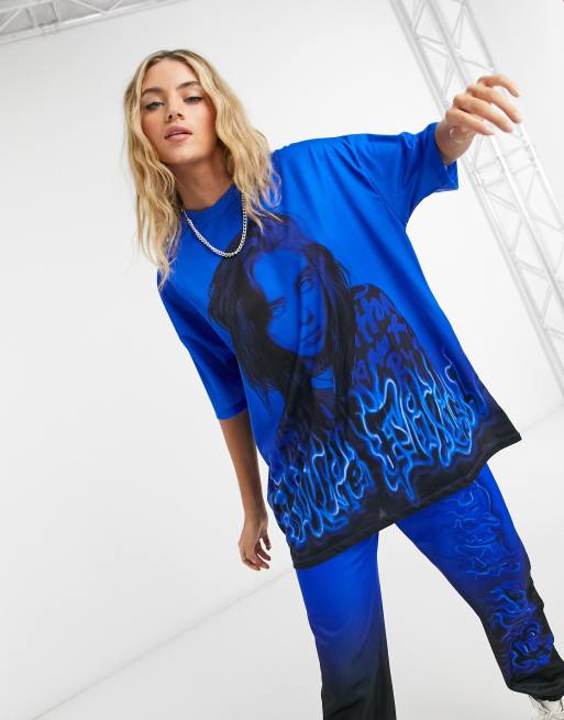 Maglia billie eilish on sale bershka