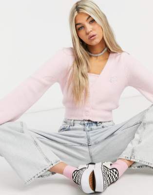 bershka cropped cardigan