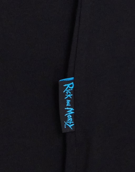 Bershka x Rick and Morty printed t-shirt in black, 3 of 4