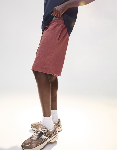 Bershka - Zachte bermudashort met textuur in oudroze - view 1