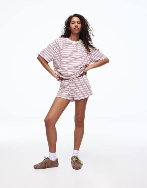 Bershka - Zachte short met elastische taille in wit, 2 van 4