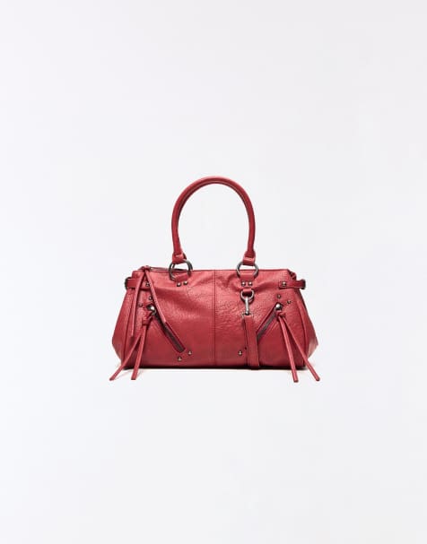 Bershka Zip bag in red - view 1