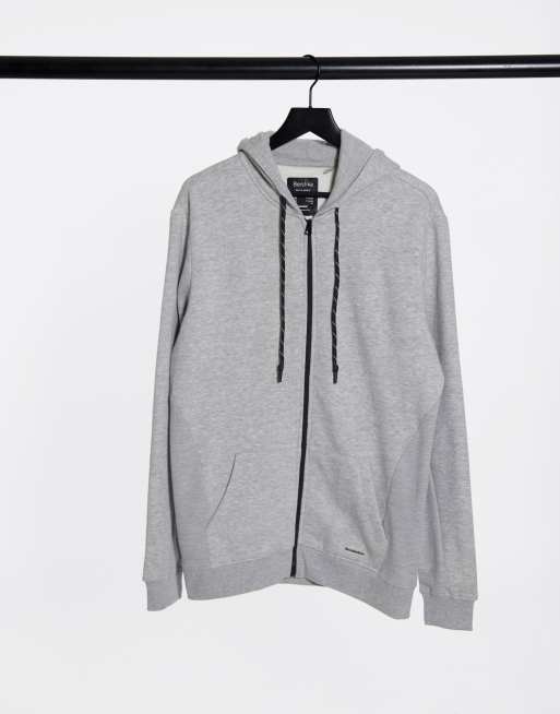 Bershka zip through hoodie coord in grey ASOS