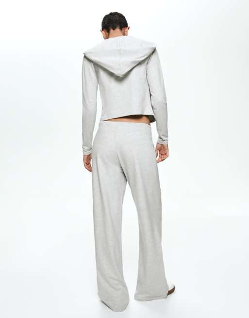 Bershka zip up hoodie in grey | ASOS