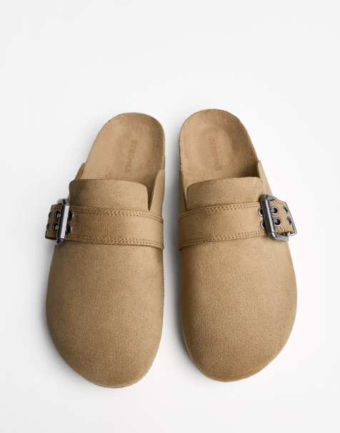 Bershka - Zoccoli color cuoio con fibbia - view 1