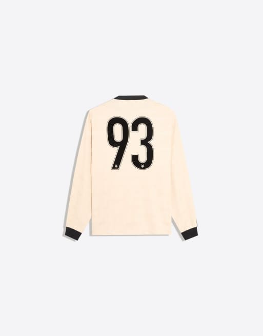 Bershka Zoo York langärmliges Jacquard-Tech-T-Shirt in Gold, 6 von 6