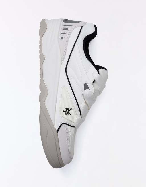 Bershka Zoo york skate sneakers in white, 3 of 6