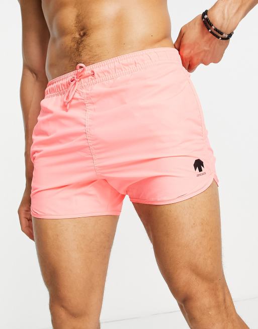 Bershka - Zwemshort in felroze
