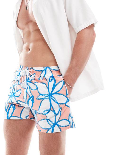 Bershka - Zwemshort met bloemenprint in multi