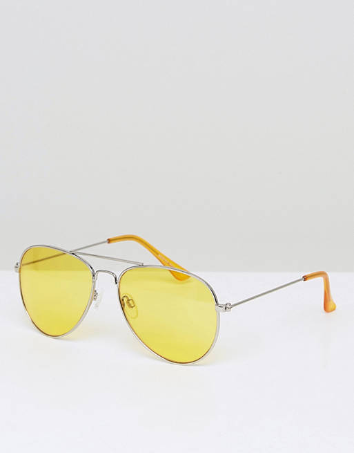 Berskha – Gelbe Pilotensonnenbrille