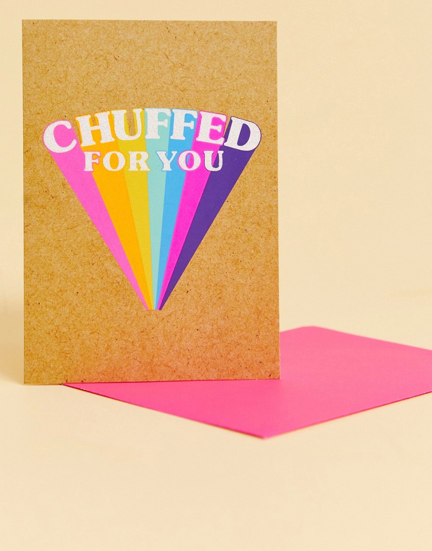 Bettie Confetti - 'Chuffed for you' kort-Multifarvet