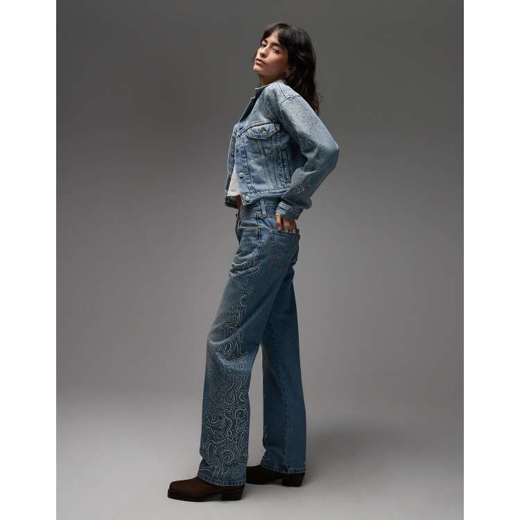 BEYONCÉ X LEVI'S® Western Crystal Collection 501 '90s straight fit
