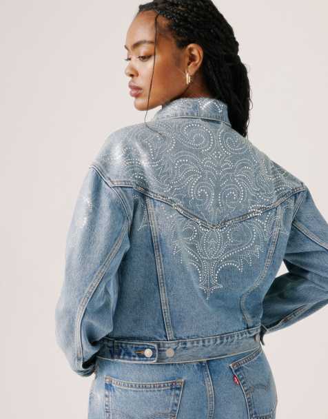 BEYONCÉ X LEVI'S® - Western Crystal Collection - Denim jack in blauw - view 1