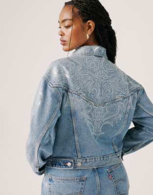 BEYONCÉ X LEVI'S® - Western Crystal Collection - Veste en jean - Bleu