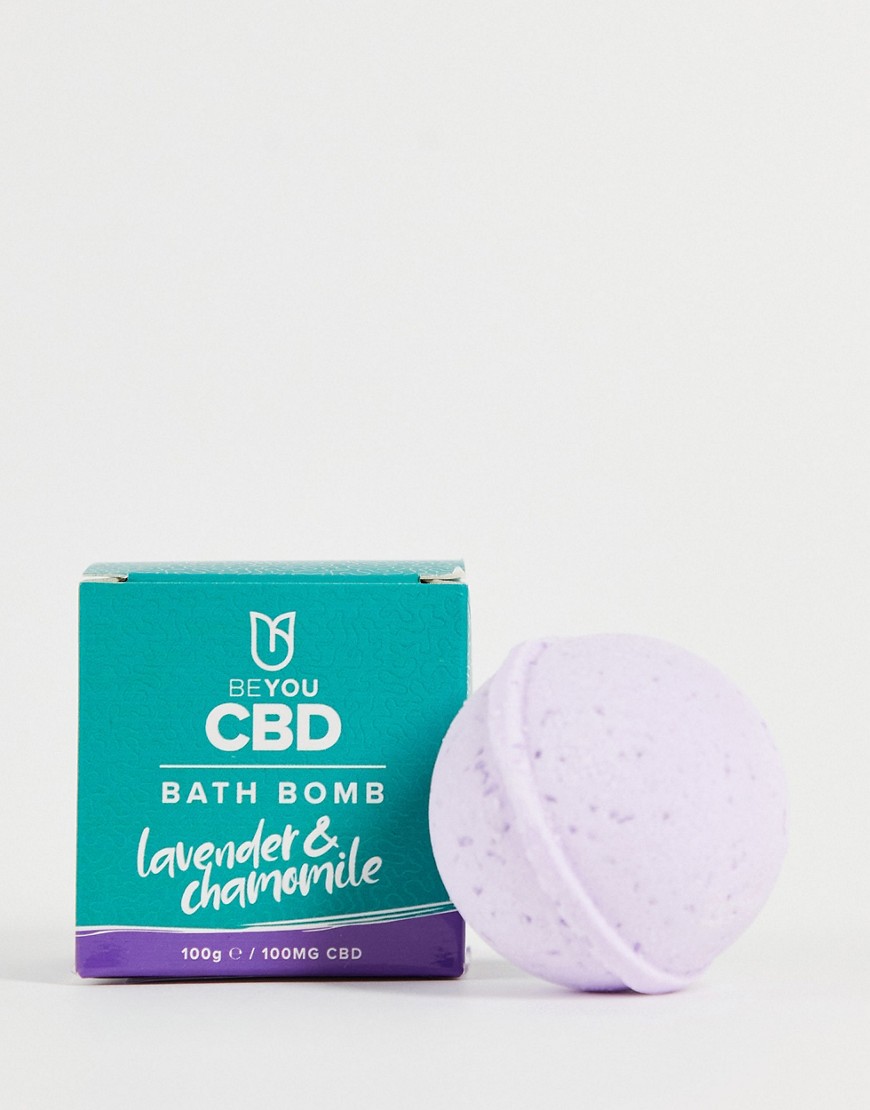 BEYOU CBD Bath Bomb Lavender & Chamomile-No color