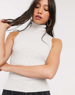 Бежевая водолазка Object-Кремовый