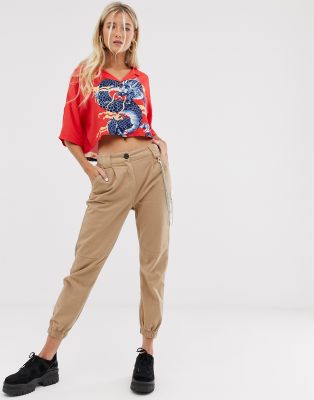 Bershka карго брюки женские