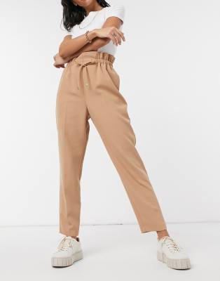 Спортивные брюки Бежевые джоггеры с присборенной талией River Island-Голубой
