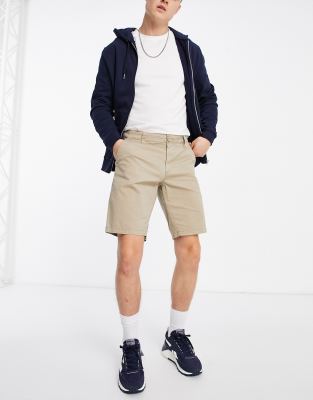 Шорты чиносы  Asos Бежевые шорты чиносы Only & Sons-Нейтральный