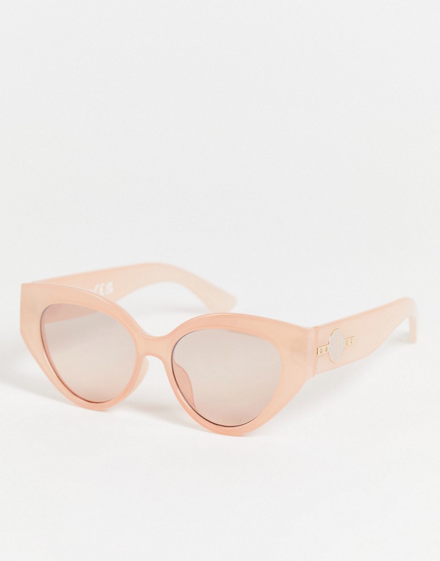фото Бежевые солнцезащитные очки «кошачий глаз» river island-коричневый цвет