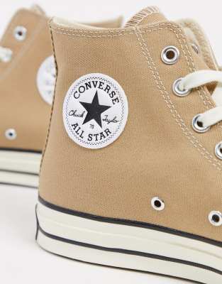 converse chuck 70 hi trainers in sand