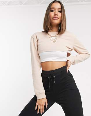 nike air long sleeve black super crop top