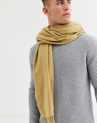 фото Бежевый шарф-накидка asos design-светло-коричневый