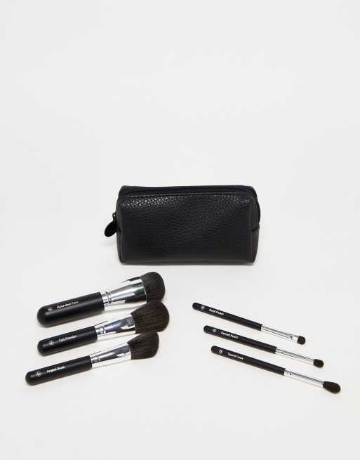 BH Los Angeles Mini Essentials 6 Piece Travel Size Brush Set with Bag