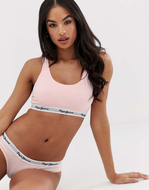 Pink undertøjssæt med dixie-logo fra Pepe Jeans, 2 af 3
